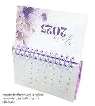 (Hojas) Interior de calendario 2025 1/4 oficio