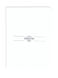 Interior de agenda ejecutiva 2025 1/4 de carta con esquinas redondeadas