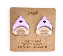 Reglita para forrar esquinas perfectas con vinipiel color (MORADO PASTEL)