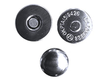 Broches magnéticos estilo botón acabado plata