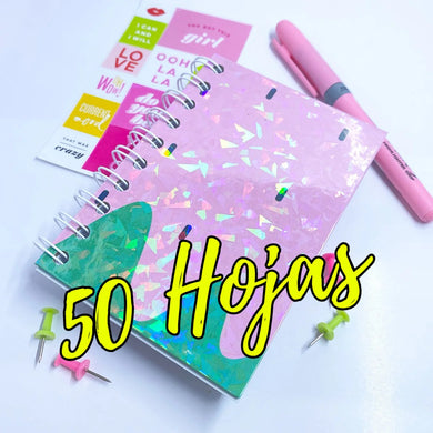 PROMO de 50 hojas de laminado holográfico tamaño A4 estilo (VIDIRIOS ROTOS)