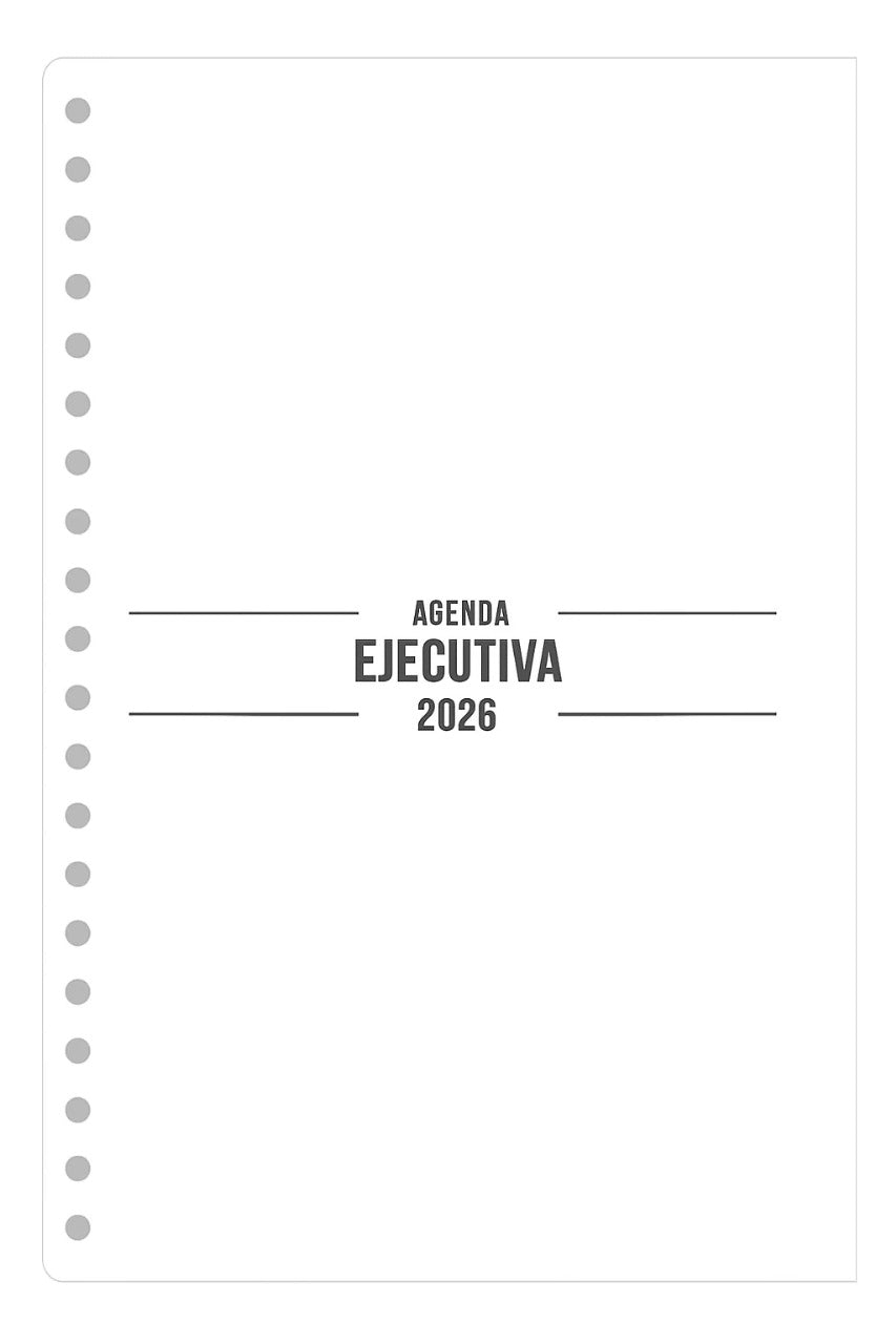 Agenda 1/2 oficio 2026 (Perforada)
