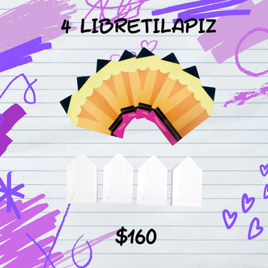 Kit de 4 Interiores de libretilapiz