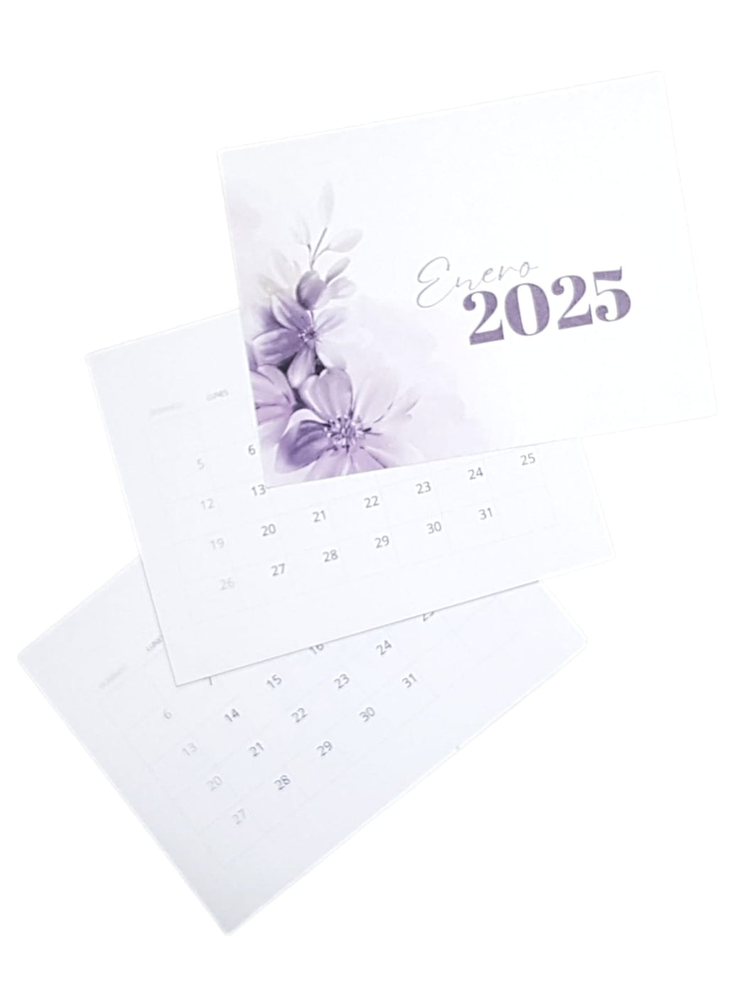 (Hojas) de Calendario 2025 1/4 de carta