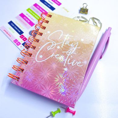 Pack de 5 hojas laminados en frío holográfico A4 Estilo (FUEGOS ARTIFICIALES)