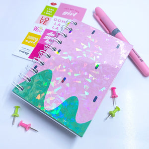 Pack de 5 hojas laminados en frío holográfico A4 Estilo (VIDRIOS ROTOS)