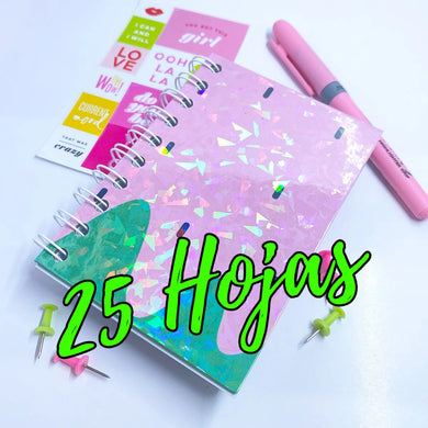 PROMO de 25 hojas de laminado holográfico tamaño A4 estilo (VIDIRIOS ROTOS)