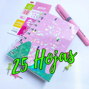 PROMO de 25 hojas de laminado holográfico tamaño A4 estilo (VIDIRIOS ROTOS)