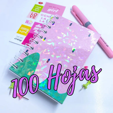 PROMO de 100 hojas de laminado holográfico tamaño A4 estilo (VIDIRIOS ROTOS)