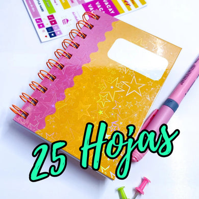 PROMO de 25 hojas de laminado holográfico tamaño A4 estilo (LAS ESTRELLAS)