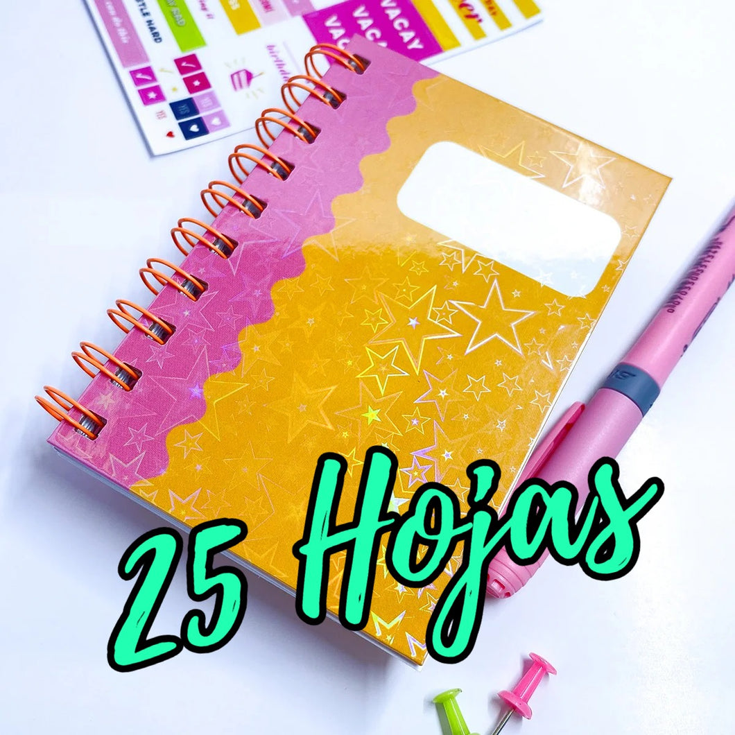 PROMO de 25 hojas de laminado holográfico tamaño A4 estilo (LAS ESTRELLAS)