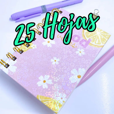 PROMO de 25 hojas de laminado holográfico tamaño A4 estilo (FLORES DE CEREZO)