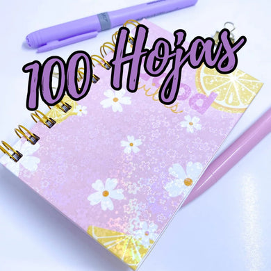 PROMO de 100 hojas de laminado holográfico tamaño A4 estilo (FLORES DE CEREZO)