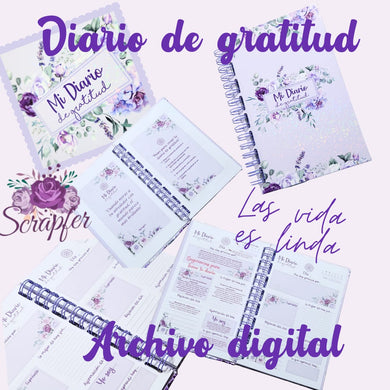 Archivo digital del interior del Diario de gratitud