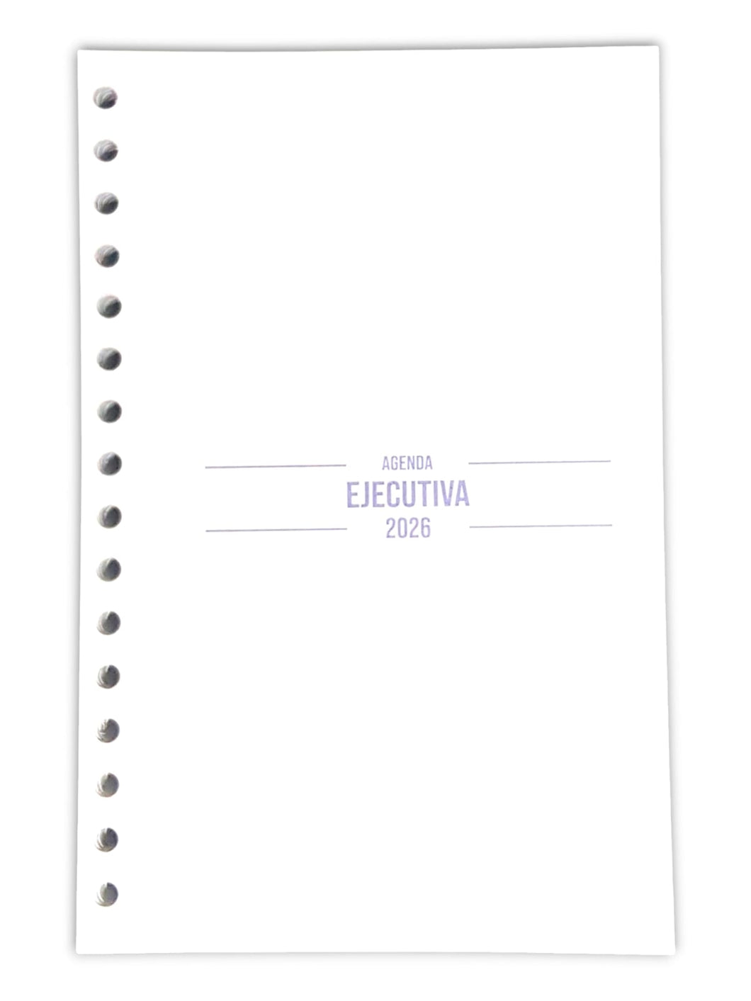 NUEVO ! AGENDA EJECUTIVA 2026 1/2 Carta Eco-friendly (PERFORADA)