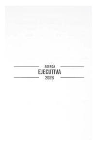 AGENDA EJECUTIVA 2026 1/2 Carta PREMIUM ! (SIN PERFORAR)