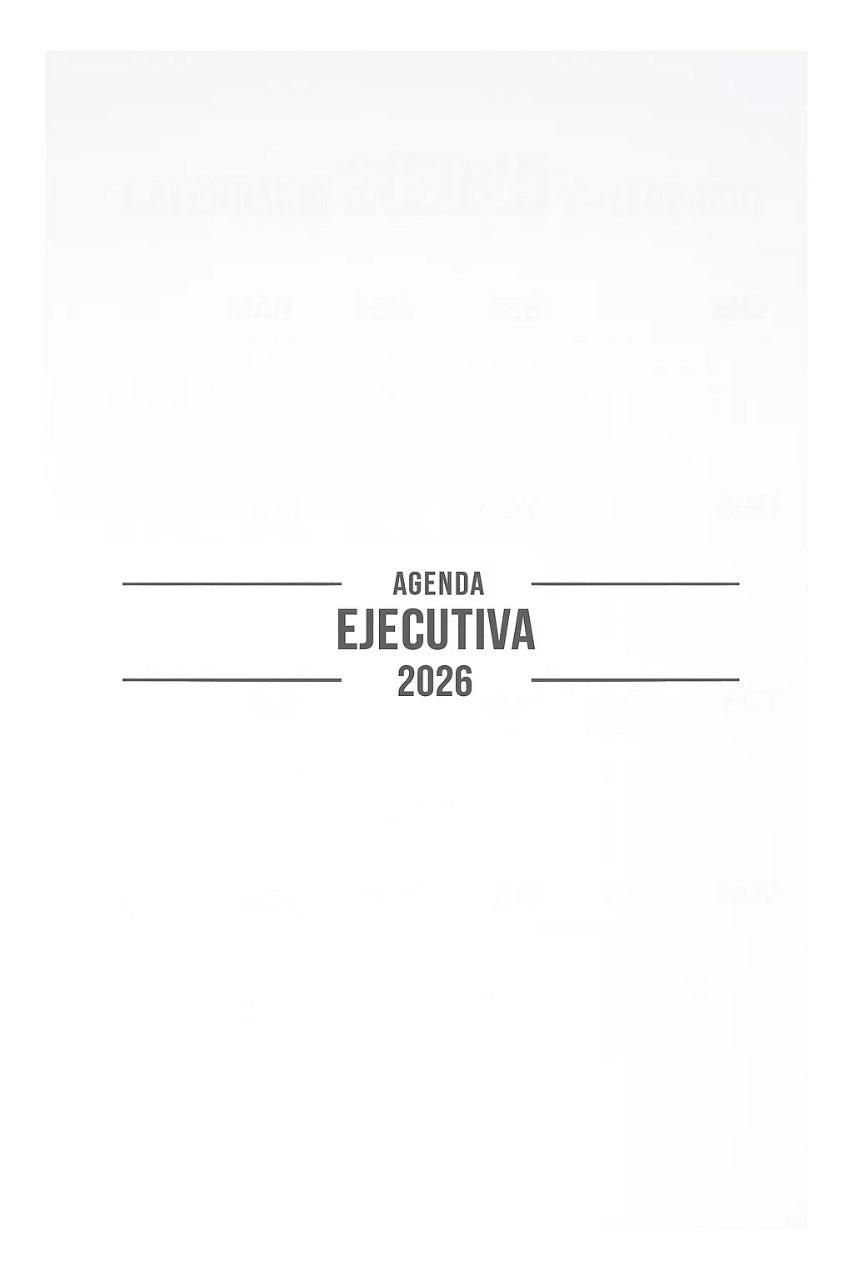 AGENDA EJECUTIVA 2026 1/2 Carta PREMIUM ! (SIN PERFORAR)
