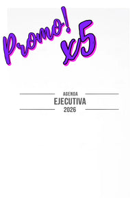 PROMO 5 Agendas premium (SIN PERFORAR)