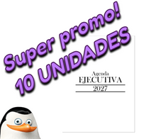 Agenda 1/4 de carta "Madagascar" SUPER PROMO 10 Unidades