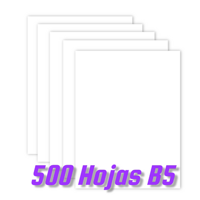 PROMO 500 hojas B5 blanco