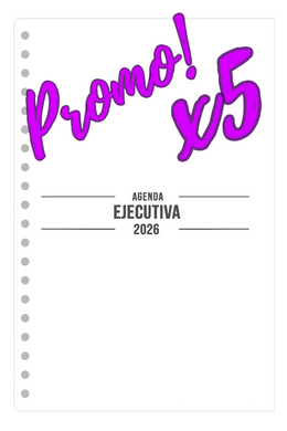PROMO 5 Agendas premium (PERFORADAS)