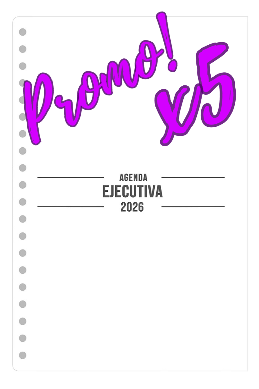 PROMO 5 Agendas premium (PERFORADAS)