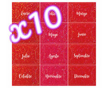 Pestaña laminada y cortada estilo (Rojos solidos)