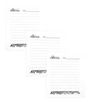 Trío de Interior para libretas de 1/8 Oficio Rayas Decora
