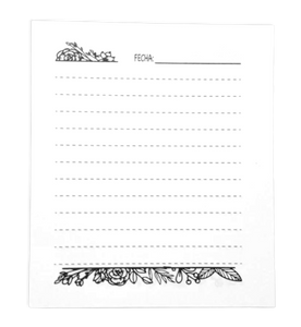 Trío de Interior para libretas de 1/8 Oficio Rayas Decora
