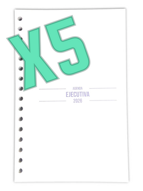 NUEVO ! AGENDA EJECUTIVA 2026 1/2 Carta Eco-friendly (PERFORADA PROMO 5)