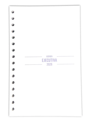 PRE VENTA DE AGENDA EJECUTIVA 2026 1/2 Carta PREMIUM ! (PERFORADA)