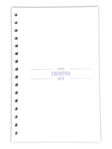 PRE VENTA DE AGENDA EJECUTIVA 2026 1/2 Carta PREMIUM ! (PERFORADA)