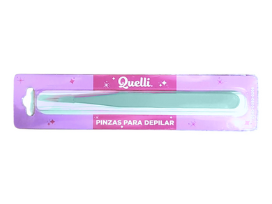 PINZAS PARA DEPILAR QUELLI COLOR (AZUL MENTA)