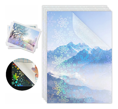 5 Hojas de laminado en frio estilo Copos de nieve