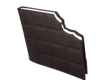 Libreta con olor a chocolate puro de 80 hojas blancas en forma de chocolate