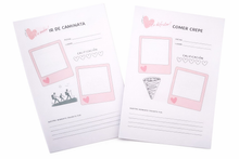 Interior de diario de 100 citas con mi HIJA