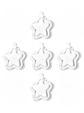 10 Snowglobe para armar en forma de estrella