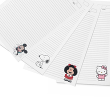 Combo Cartoon! 4  Interiores 1/2 carta rayada de 100 hojas 90gr