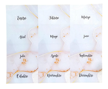 Pestaña laminada y cortada estilo (Mármol blanco)