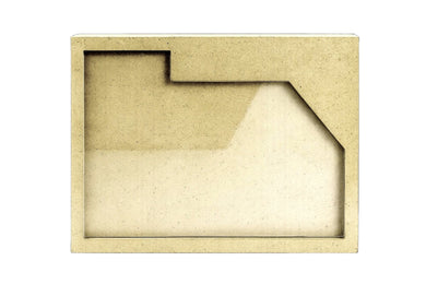 Molde para Shadow Box Mixta con protector de mdf