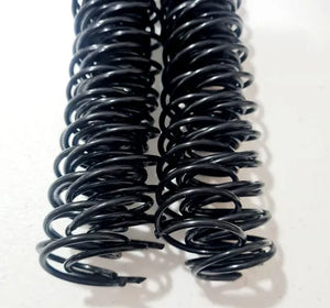 Espirales de plástico Negro De Plástico 50 tiras 3/4"