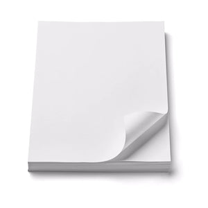 Hojas blancas paquete 100 hojas Tamaño 1/4 Carta